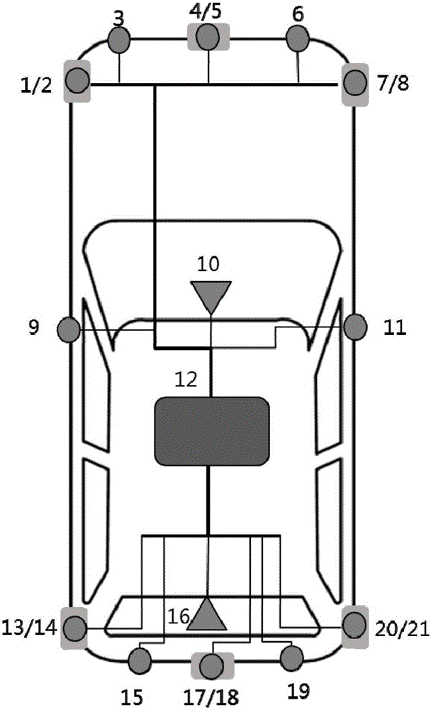 Sensor module of automatic driving system, automatic driving system and automatic driving method