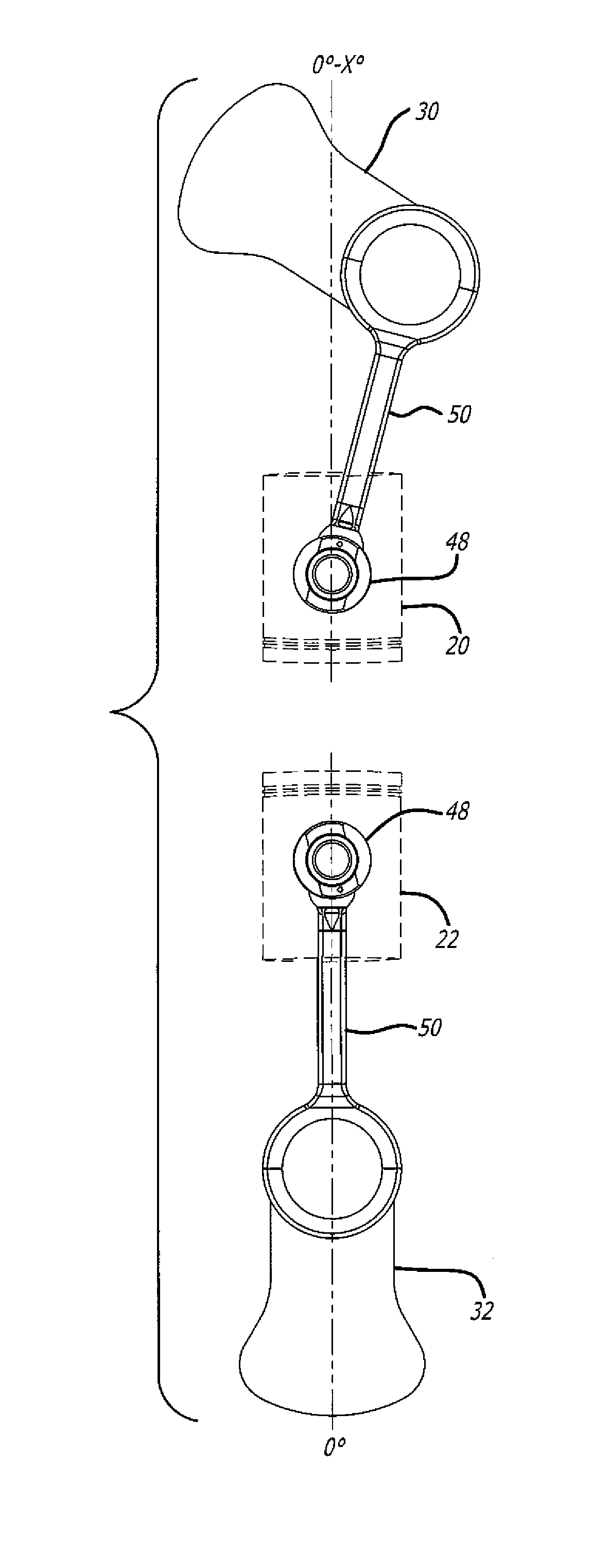 Load Transfer Point Offset Of Rocking Journal Wristpins In Uniflow-Scavenged, Opposed-Piston Engines With Phased Crankshafts