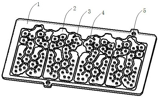 Cavity filter cover plate tin printing and assembling method and auxiliary tool