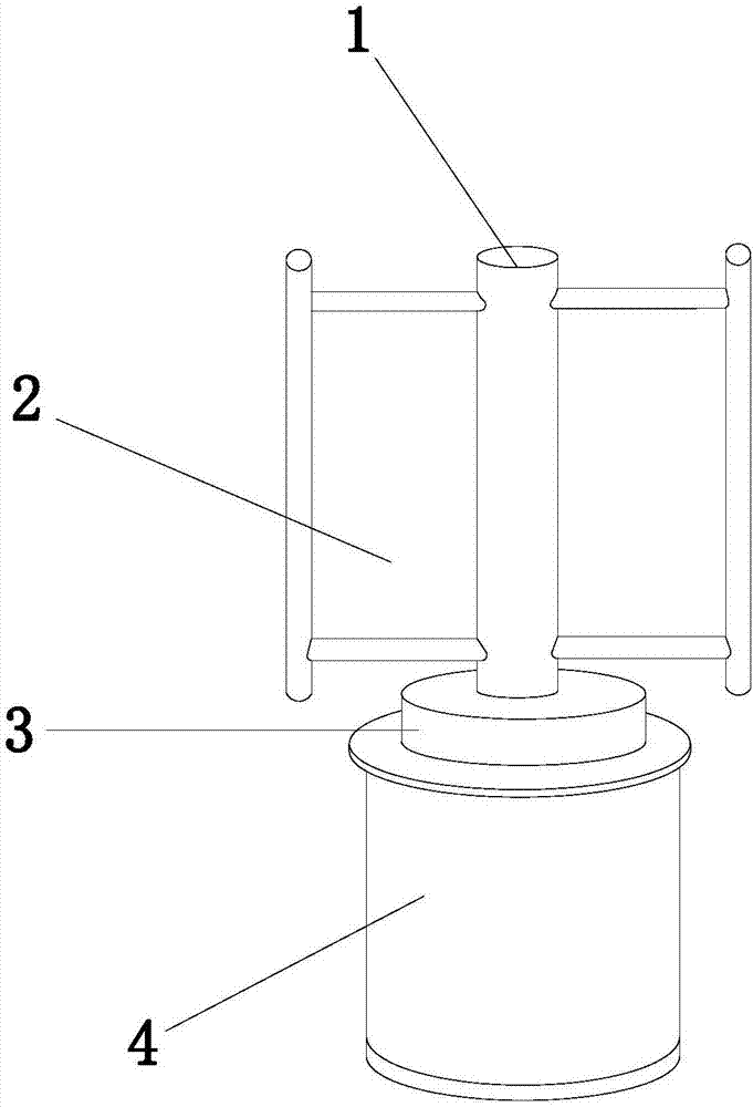 Soft braking device for wind driven generator