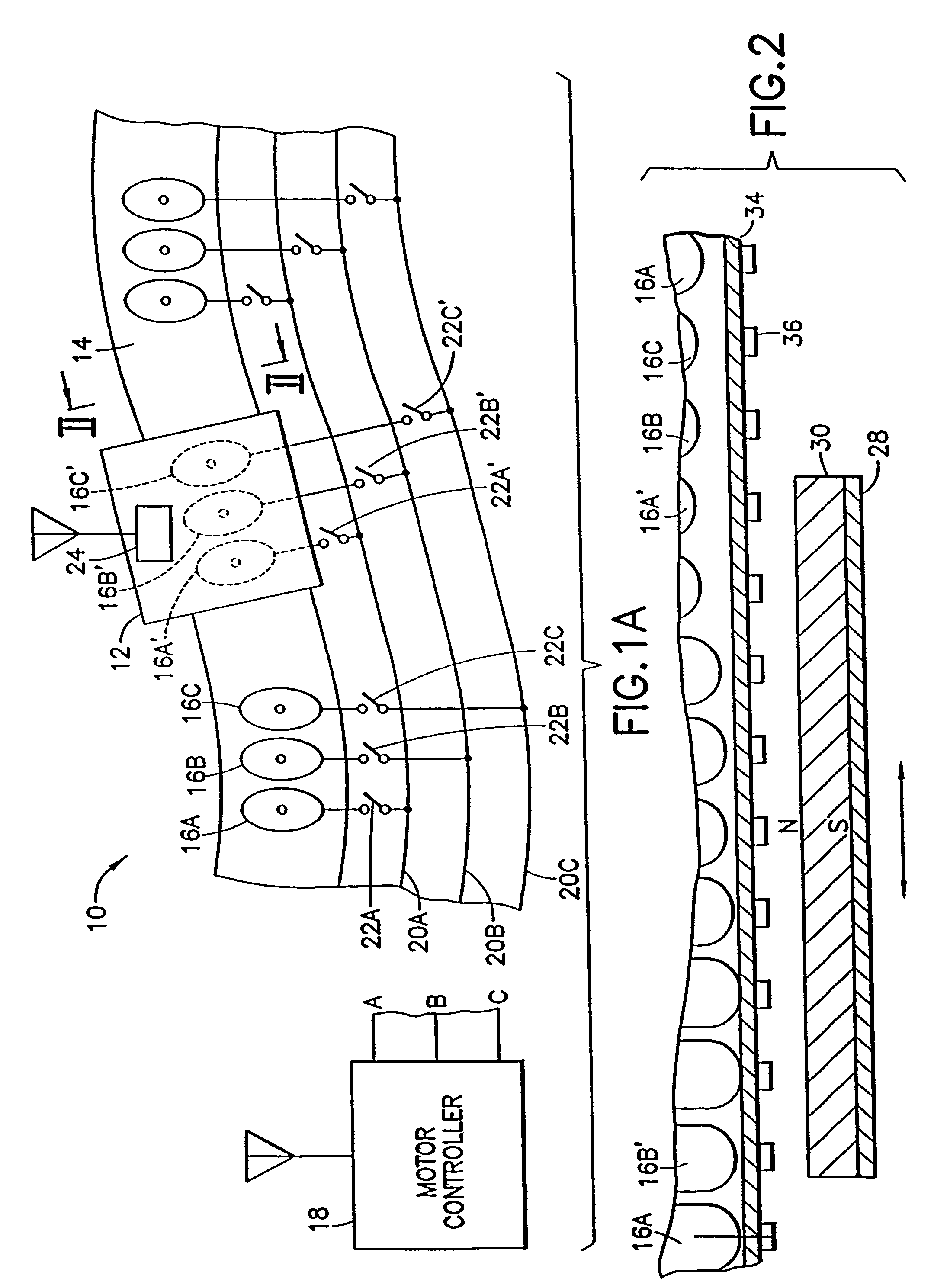 Path module for a linear motor, modular linear motor system and method to control same