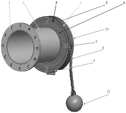 A passive permanent magnet valve for emergency tide collection and water intake in the nuclear industry