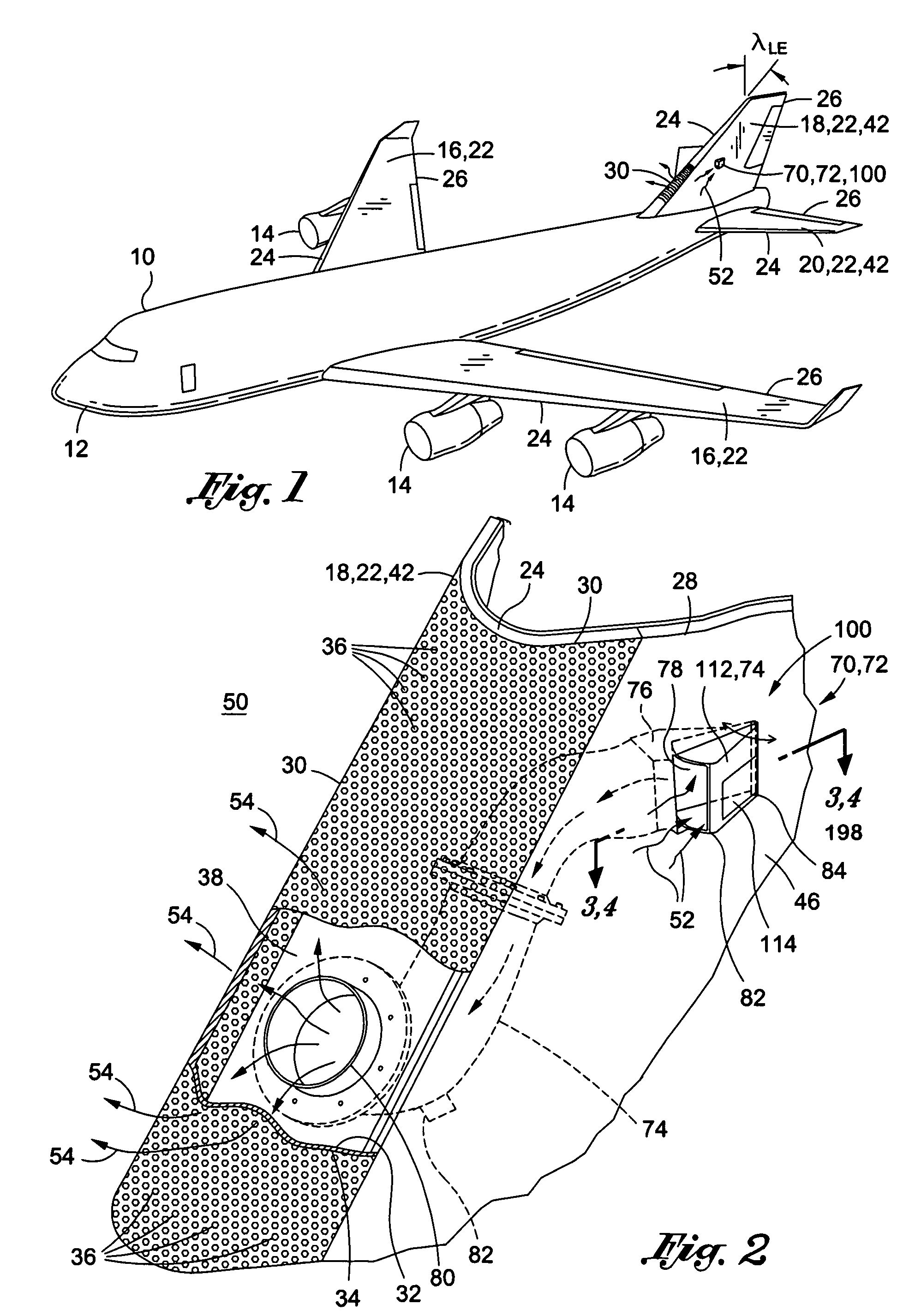 Door assembly for laminar flow control system