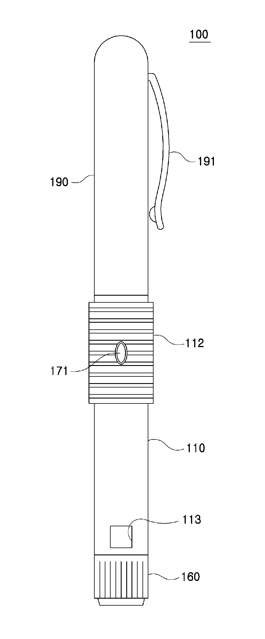 Pen type device for ultrasound guided fine needle aspiration cytology and biopsy