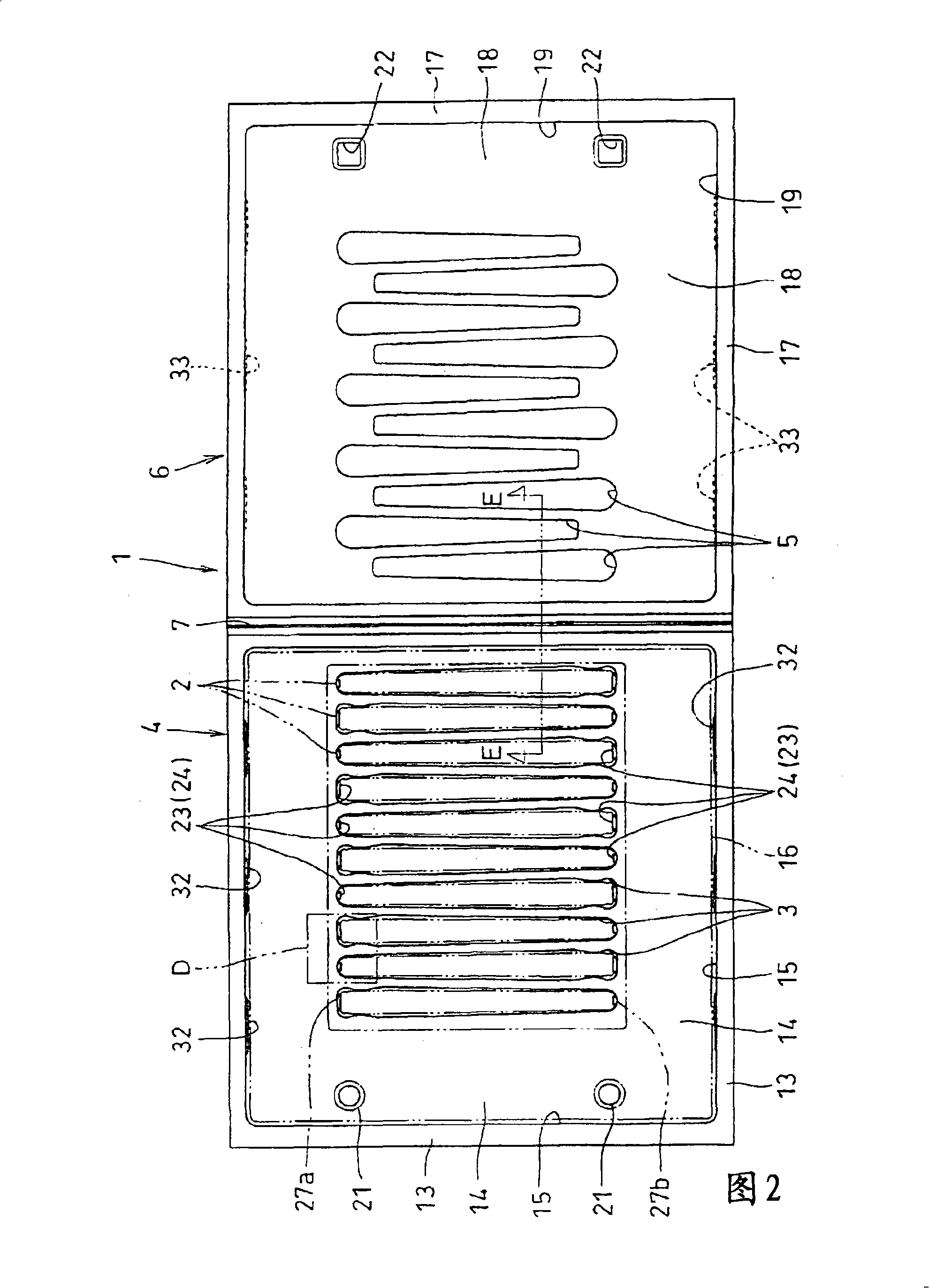 Receiving container