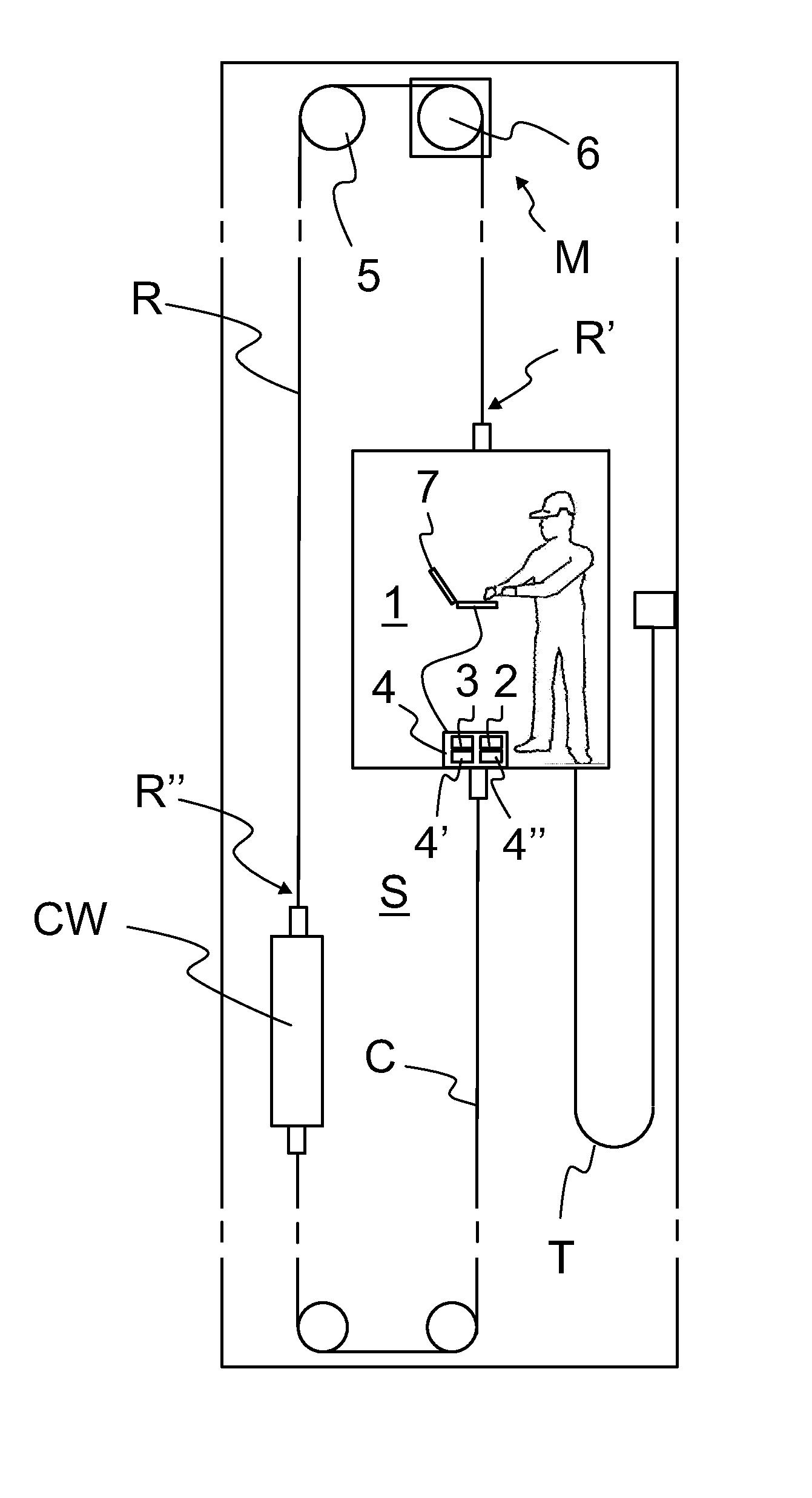 Method and an arrangement in rope condition monitoring of an elevator
