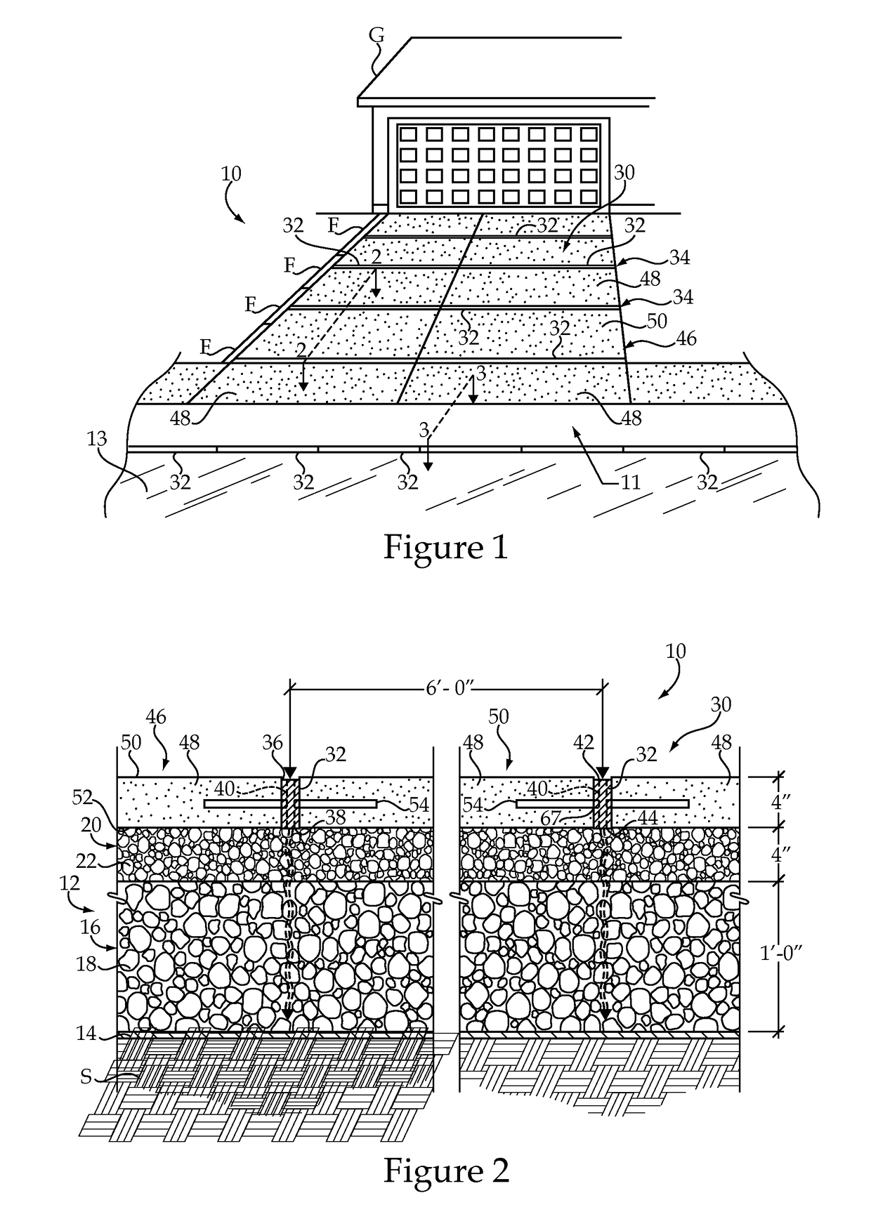 Water permeable traffic bearing system, method and drainage joint for use with same