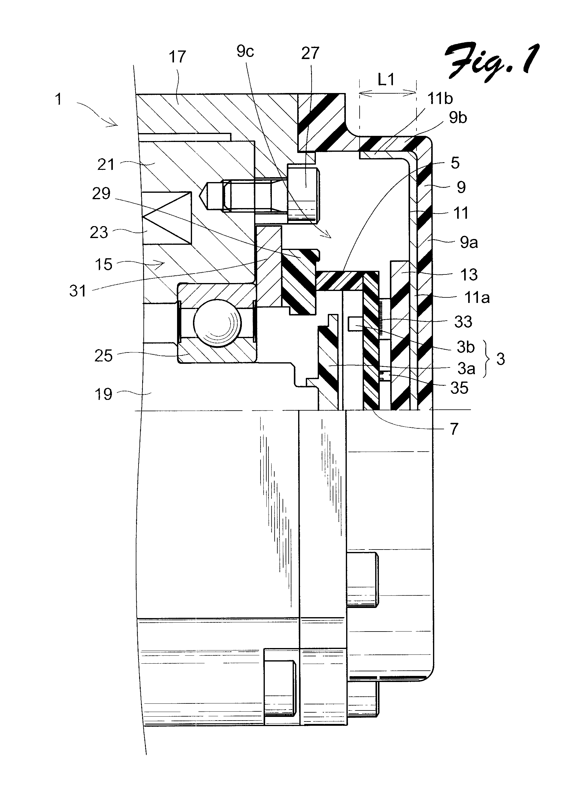 Heat radiation structure of electric apparatus