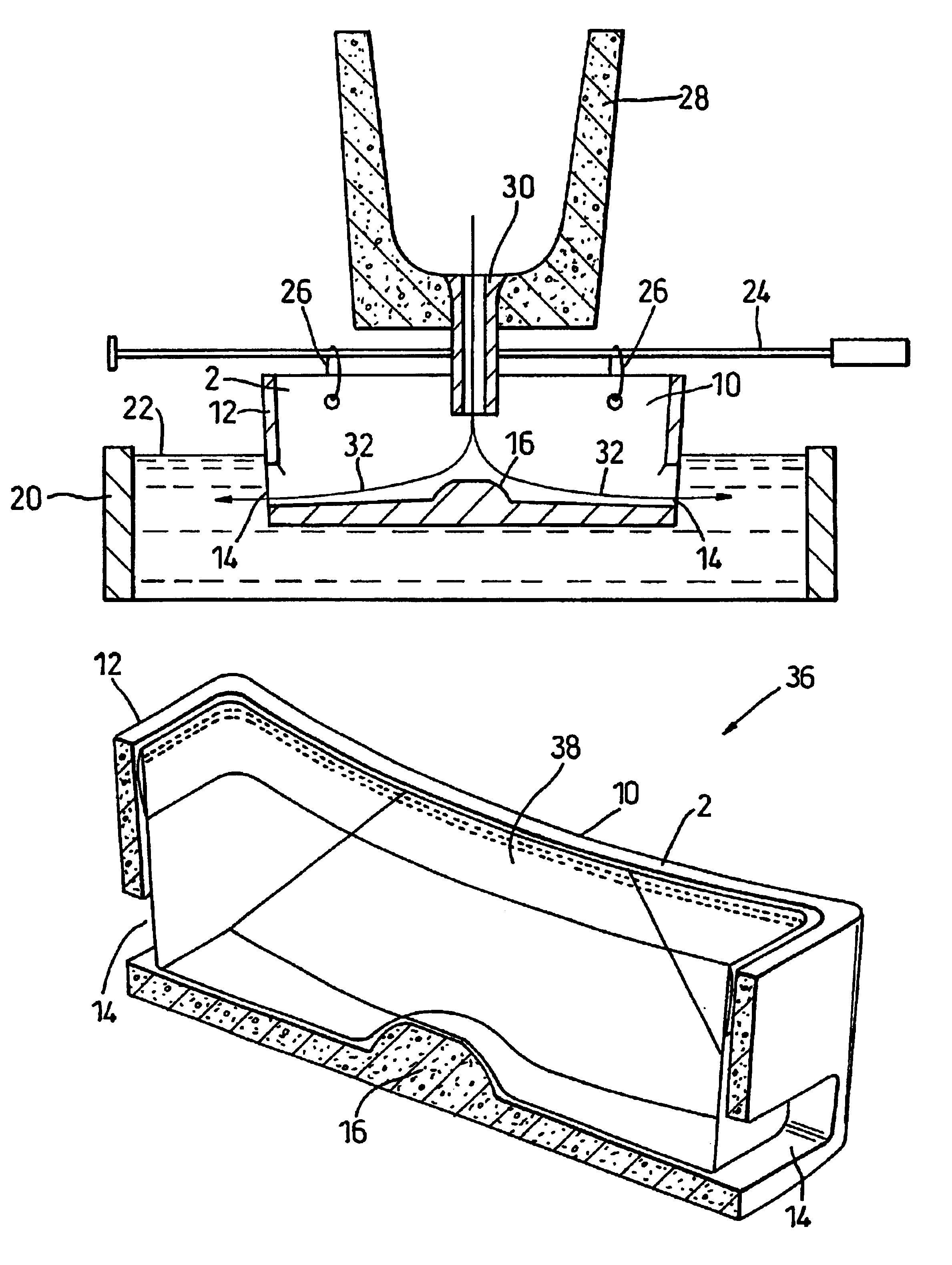 Distributor device for use in metal casting