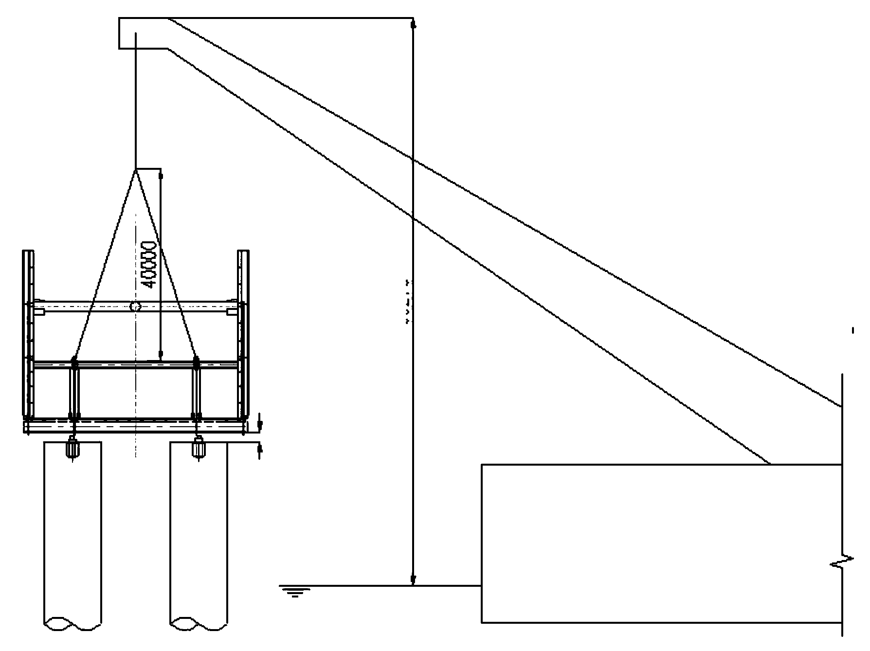 Light combined hanging box with recyclable baseplate steels and construction technology thereof