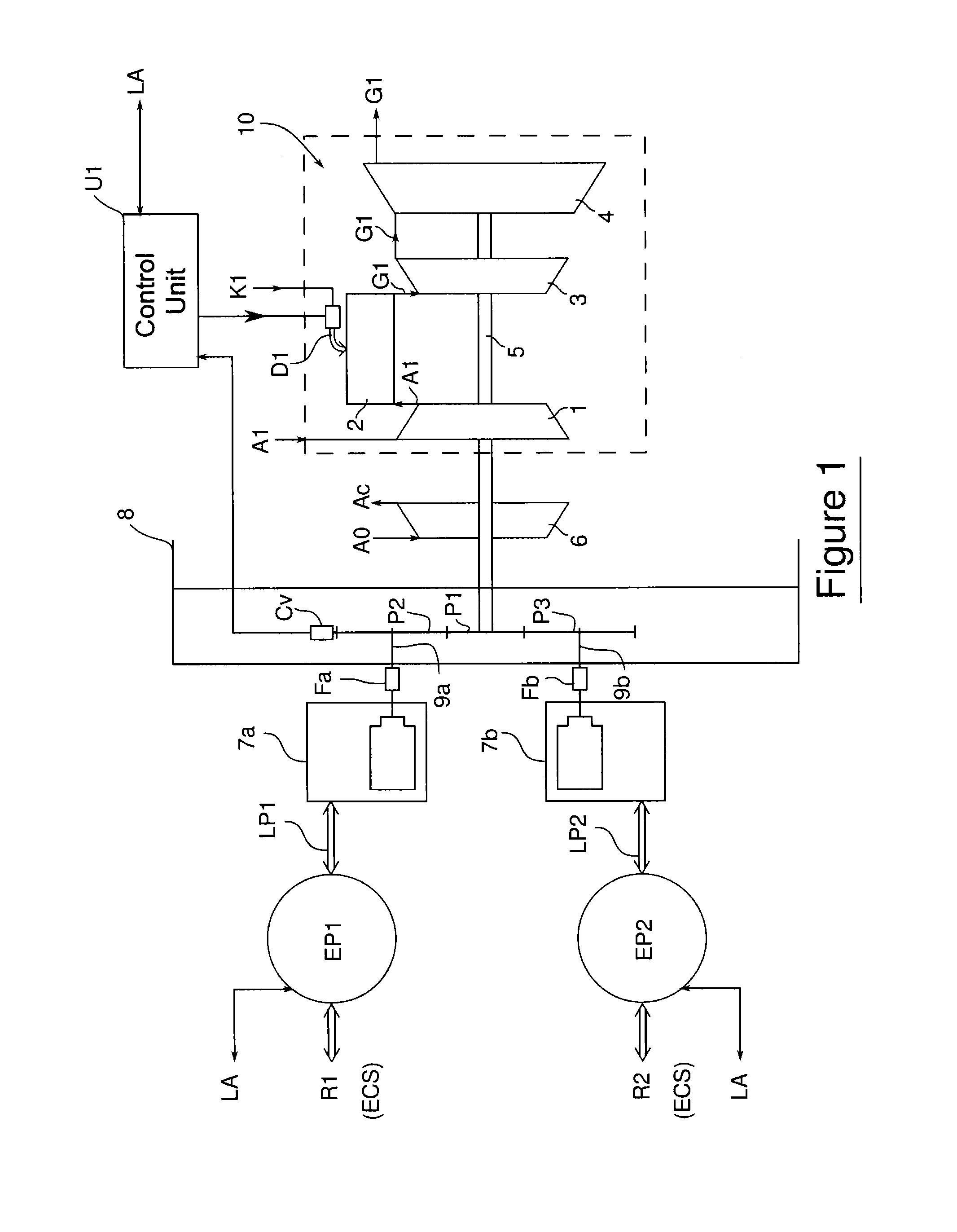Method for rationalising a chain of electrical components of an aircraft, implementation architecture and corresponding aircraft