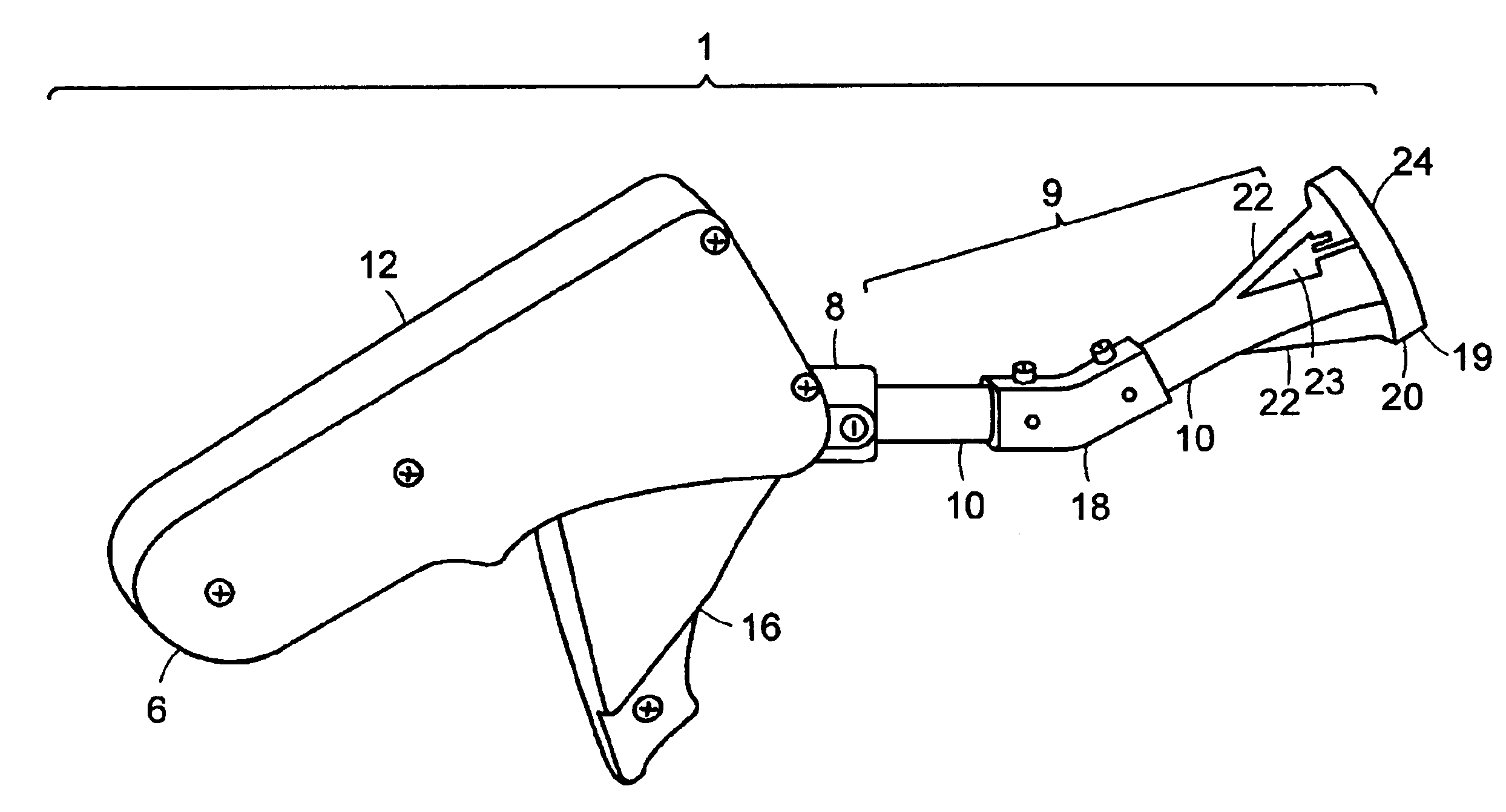 Apparatus and method for surgical suturing with thread management