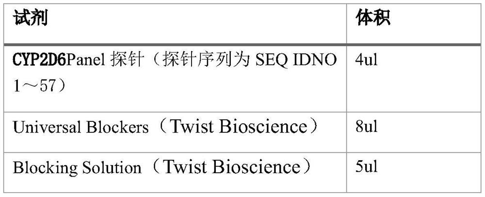 Group of probes and library building kit for detecting polymorphism of pharmacogenomics related gene CYP2D6 by using hybrid capture method