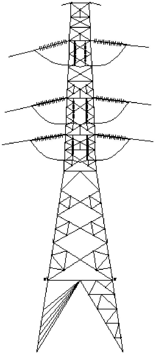 A terminal tension tower for double-layer frame outlet