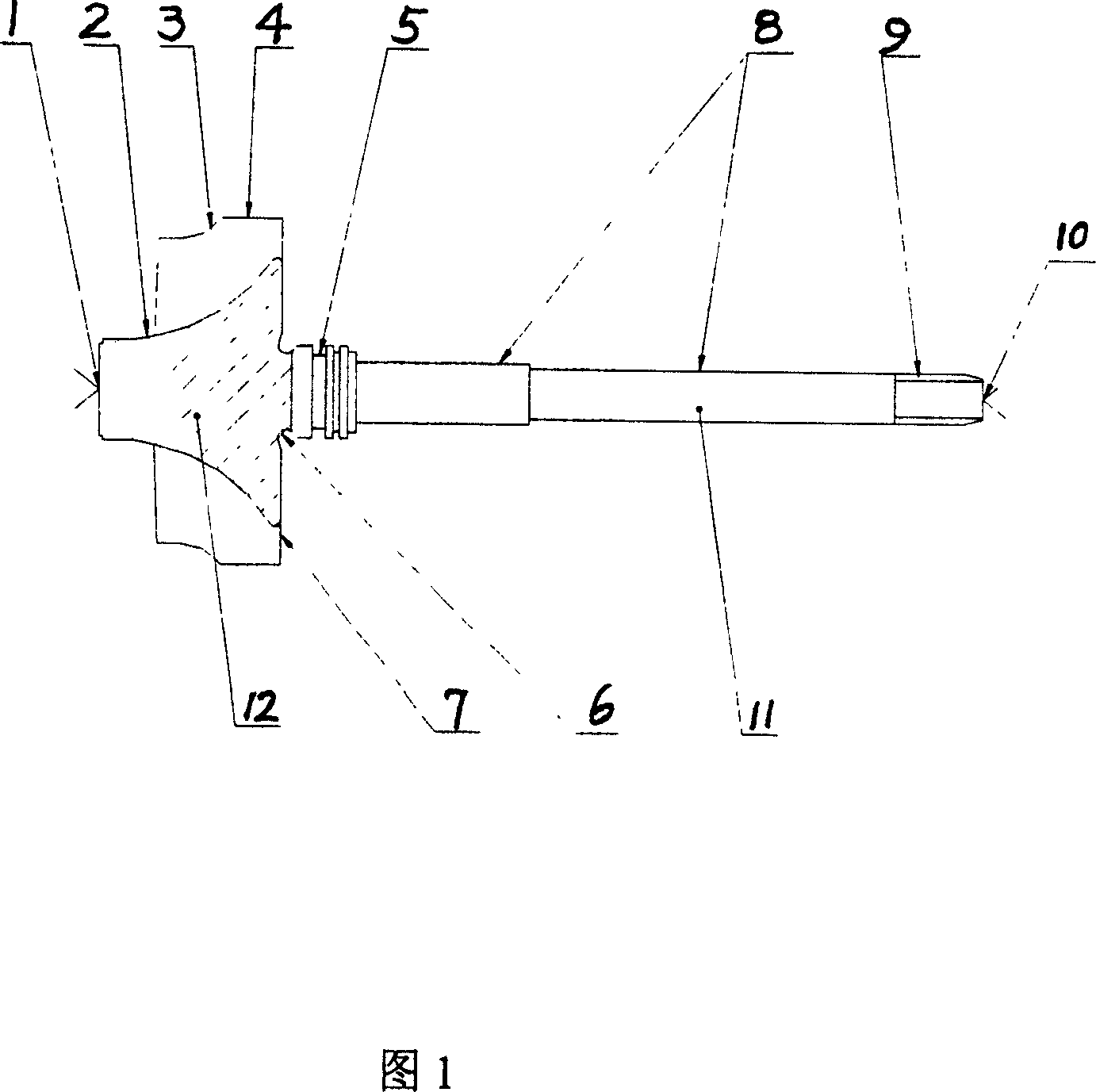 Manufacturing method of small sized turbine shaft