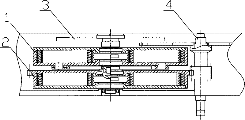 Coaxial double-layer barrel linkage mechanism of watch