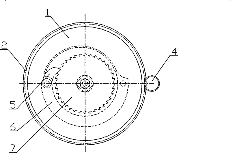 Coaxial double-layer barrel linkage mechanism of watch