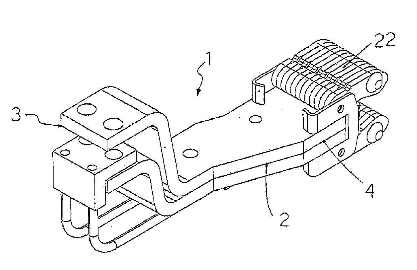Device For Connecting An Electric Line To A Circuit Breaker
