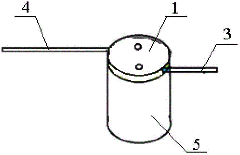 Welding method for double core bags of thin film capacitor