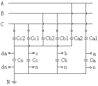 Phase-zero sequence integrated voltage sensor for sulfur hexafluoride circuit breaker