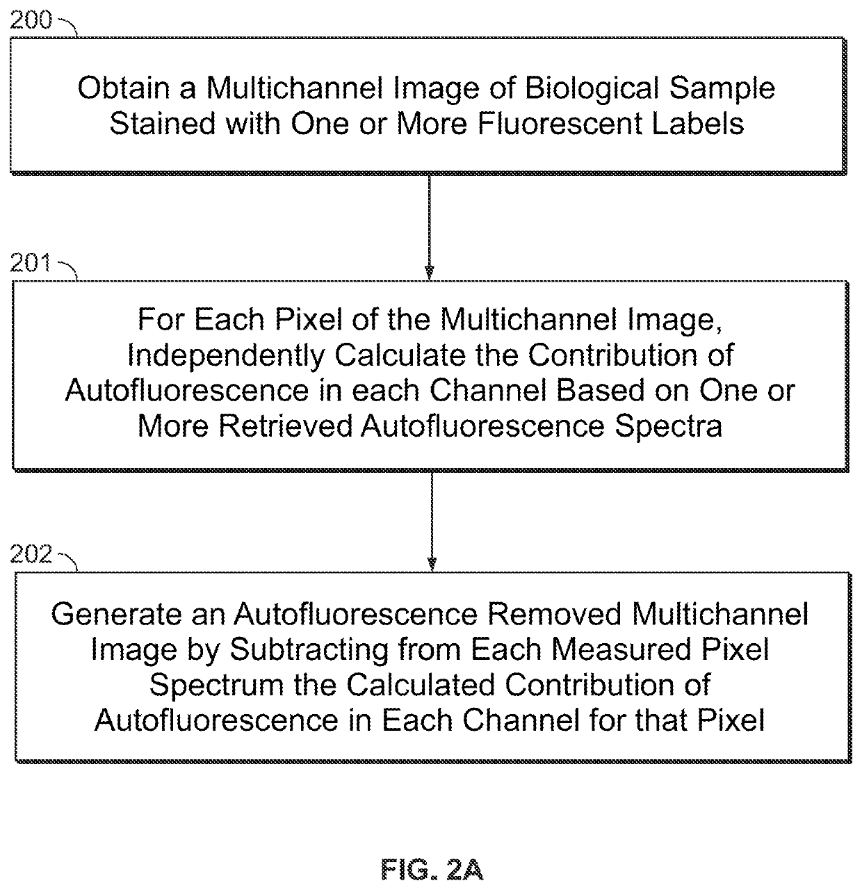 Systems and methods for computing the contributions of autofluorescence in multichannel image