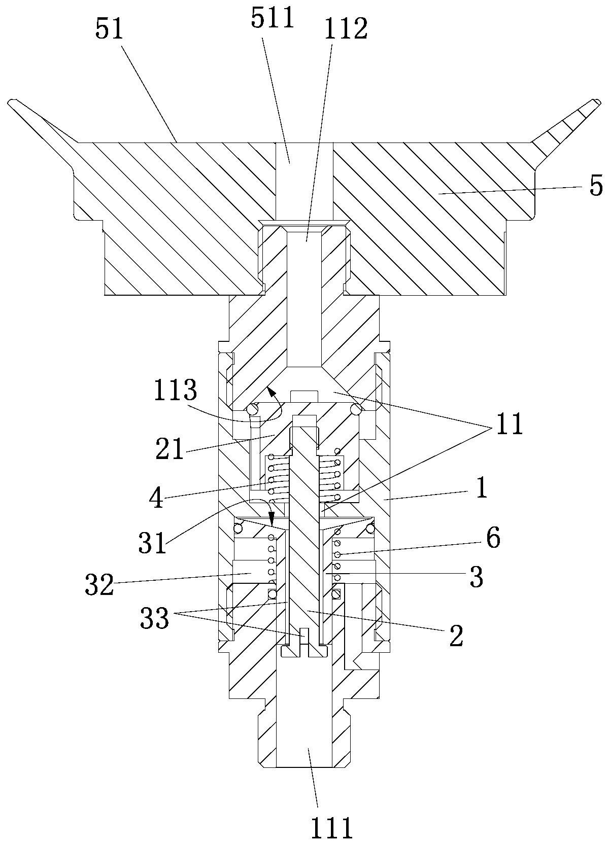 Connecting valve facilitating vacuum pumping and vacuum breaking