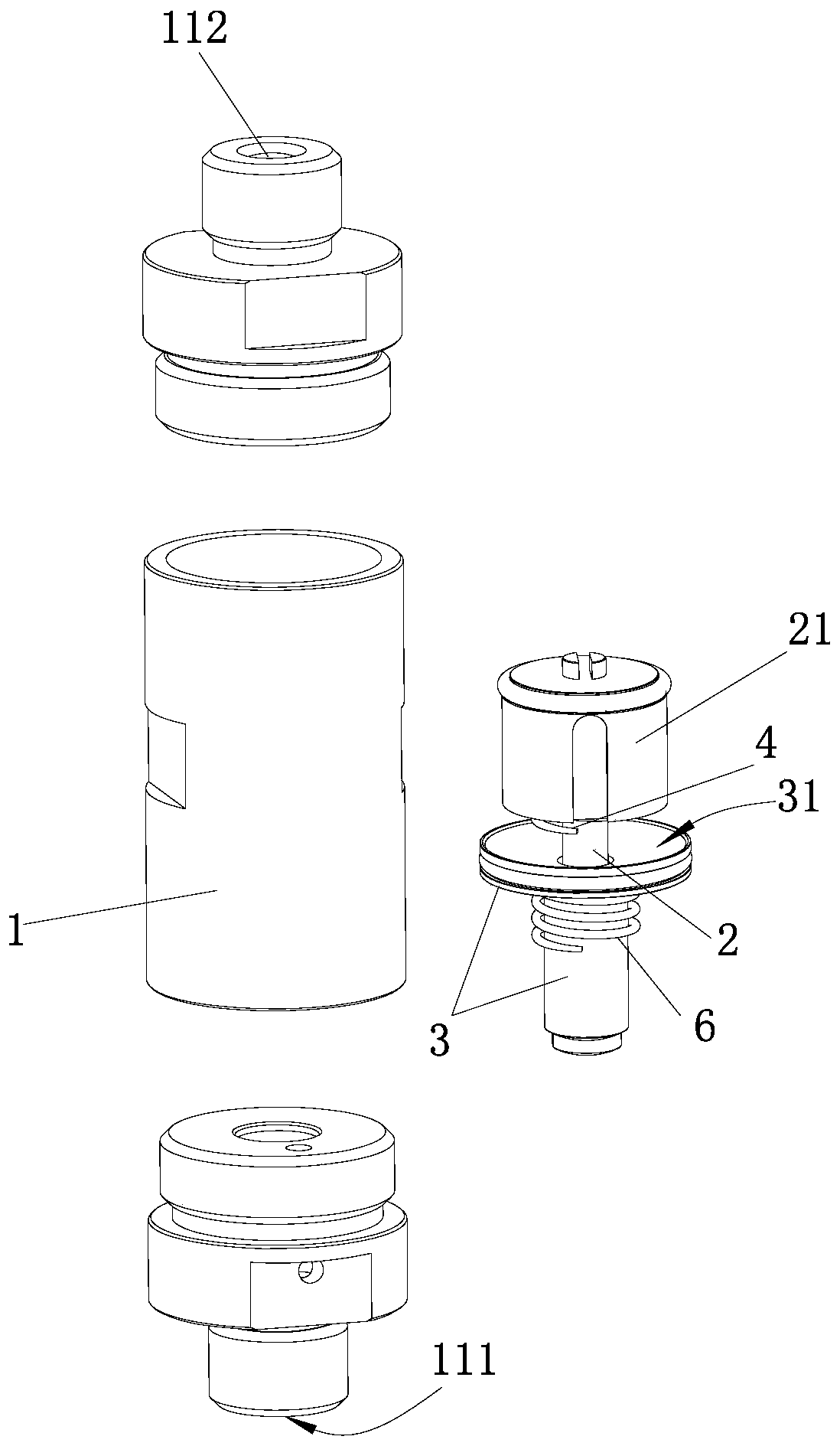 Connecting valve facilitating vacuum pumping and vacuum breaking