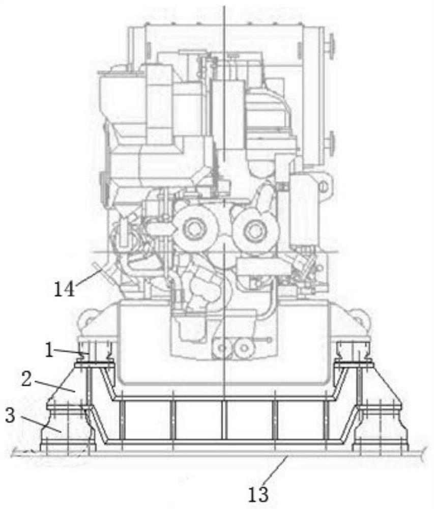 Special-shaped broadband vibration isolation device, installation method and vibration isolator replacement method