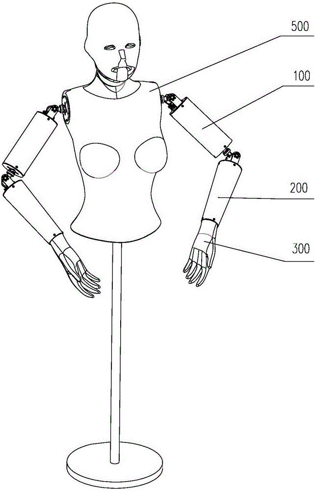 Rotating swing mechanism for robot arms, robot arms and robot