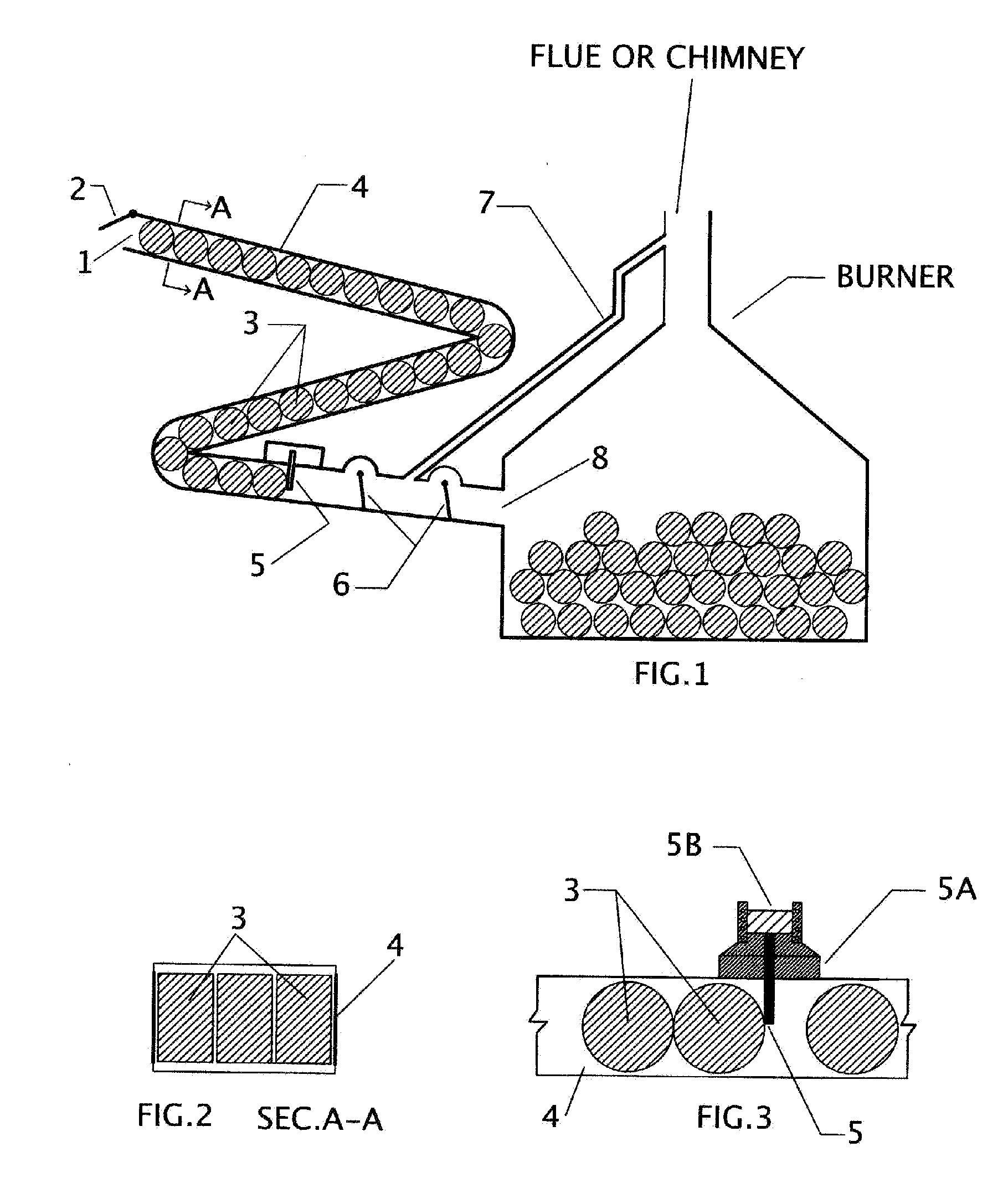Method to feed biomass tablets and logs into burners
