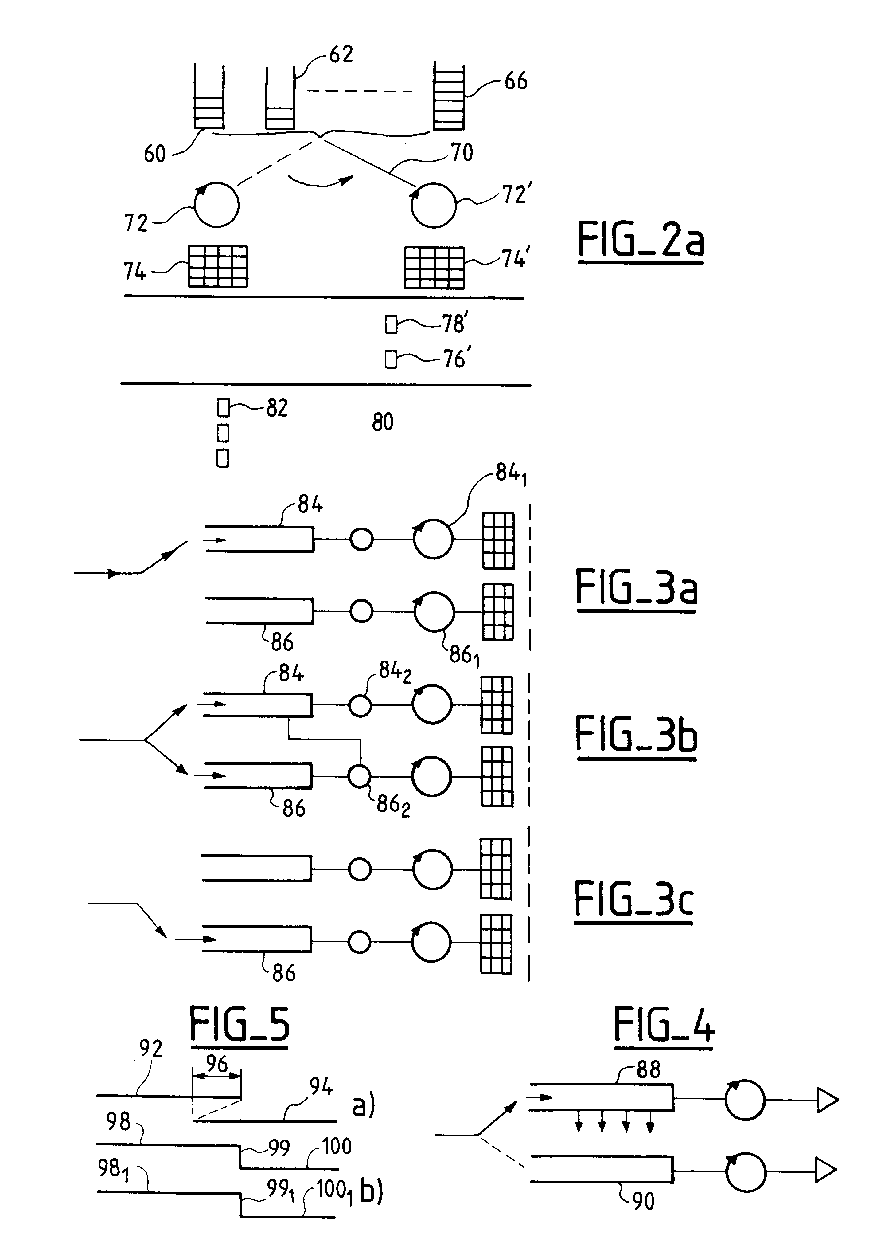 Packet mode telecommunications method and system in which calls can be handed over from one path to another
