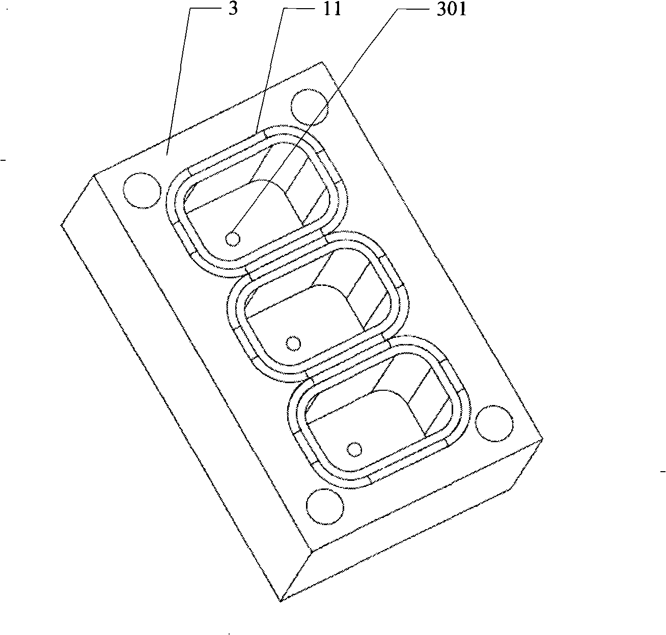 Hole type multi-cavity colloid thrustor