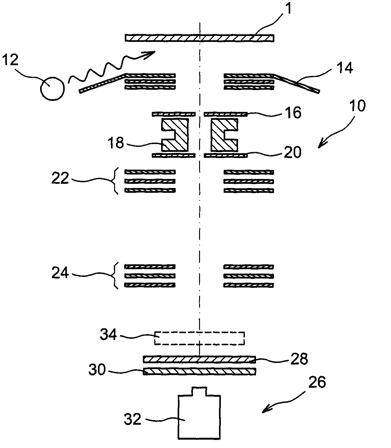 Method for correcting astigmatism in electron emission spectromicroscopy imaging