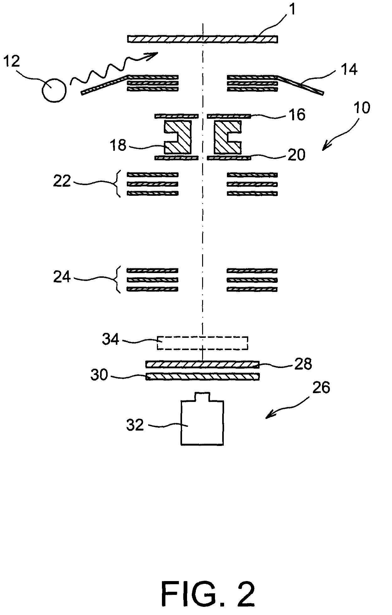 Method for correcting astigmatism in electron emission spectromicroscopy imaging