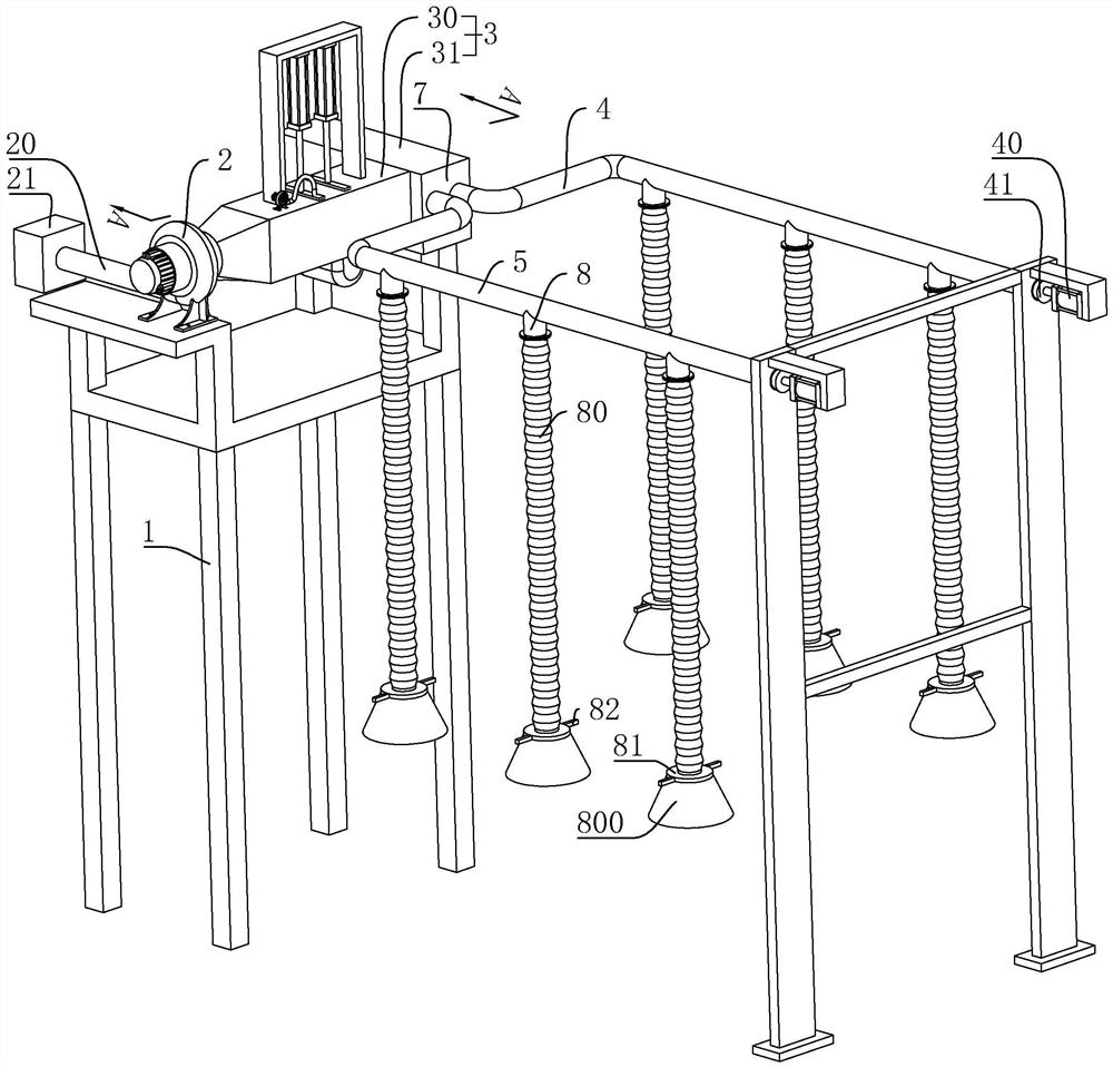 Dust removal system for sheet metal processing