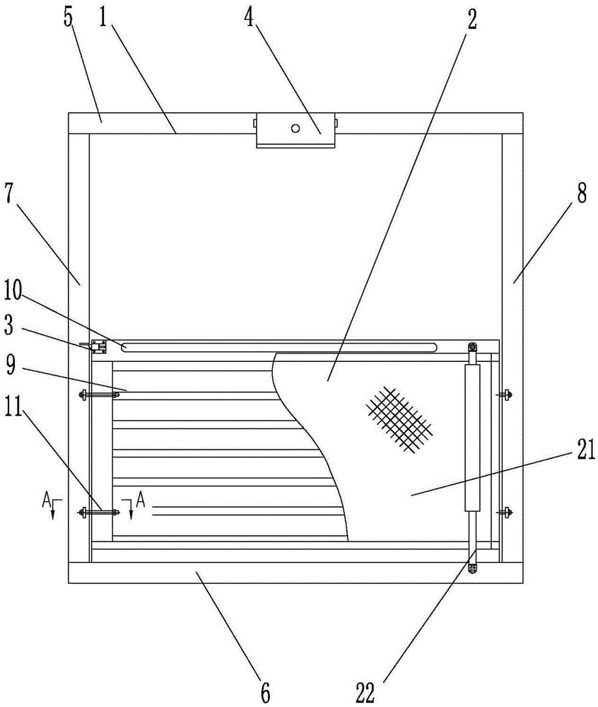 Lift type filling door for tank wagon