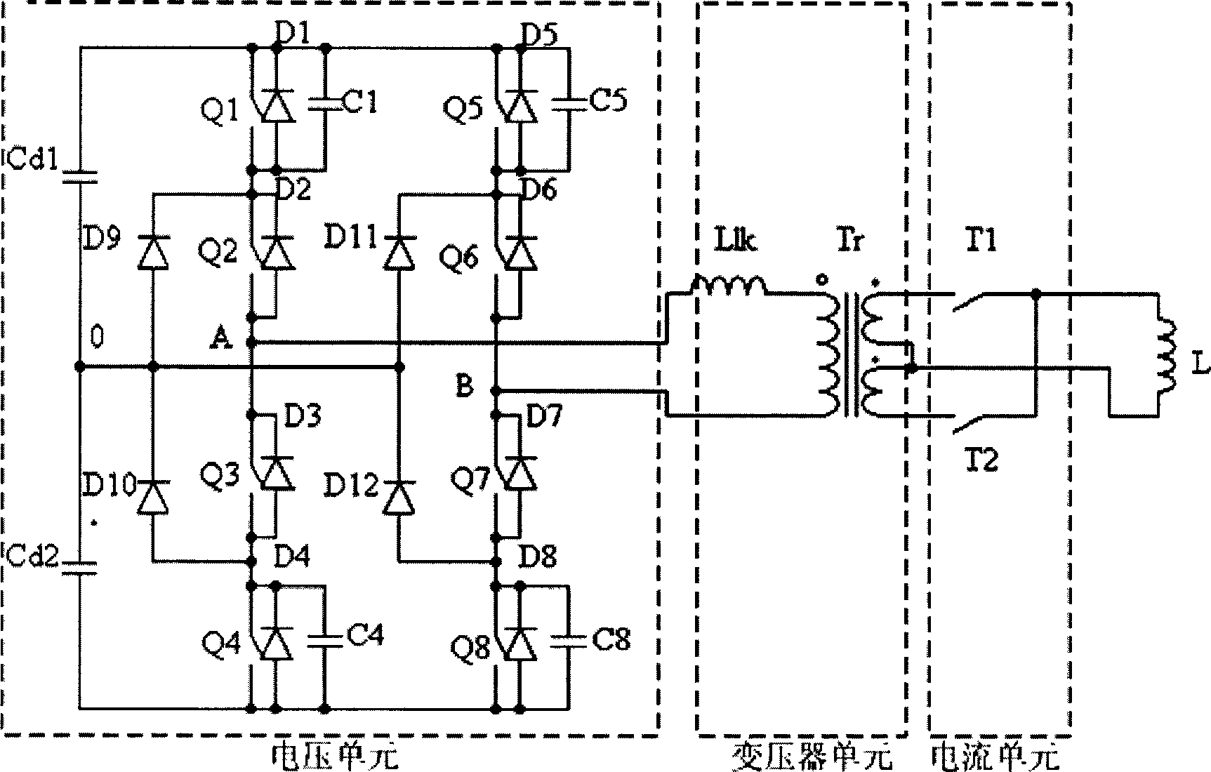 Bidirectional three-level soft switch DC/DC for superconducting energy storage and its voltage side pulse width controlling method