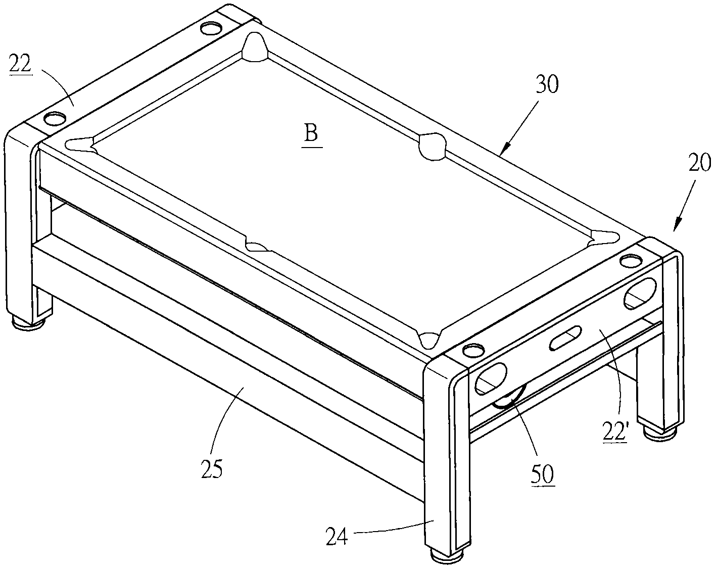 Gaming table with hockey game