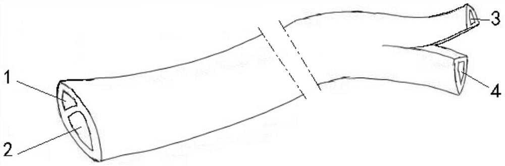 Endodural flushing drainage tube for treating spinal cord injury or infection and use method of endodural flushing drainage tube