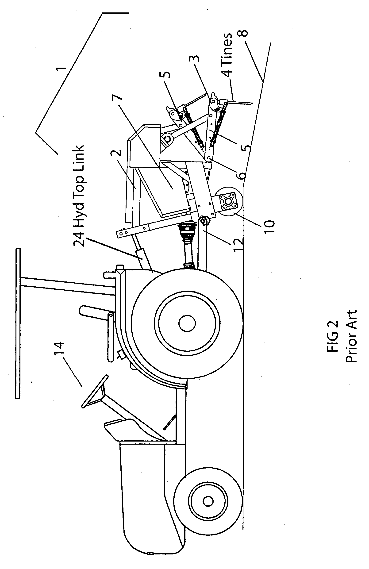 Frame Orientation Control Device for an Aeration Apparatus