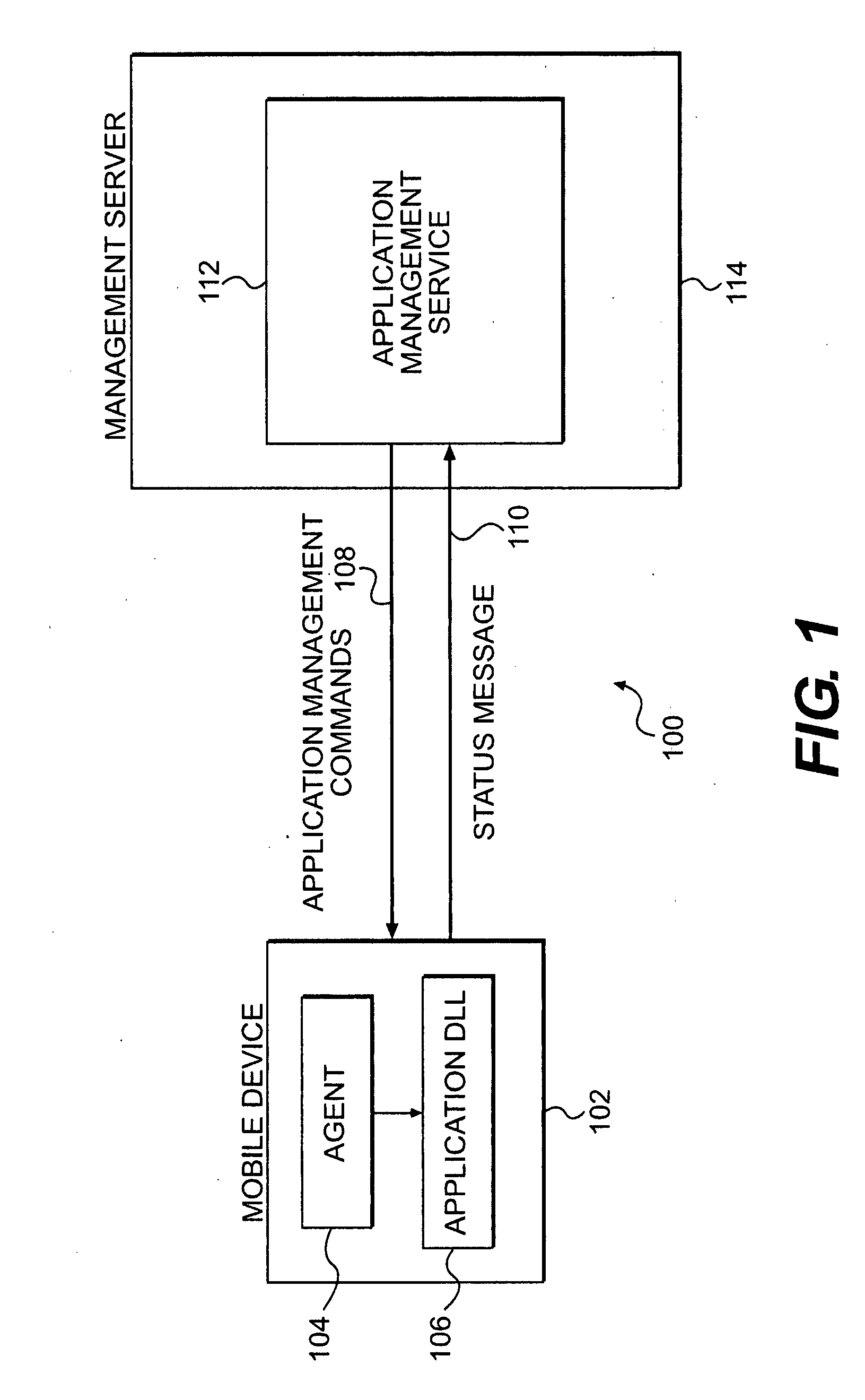 System and method to provide application management on wireless data terminals by means of device management agent and dynamic link libraries