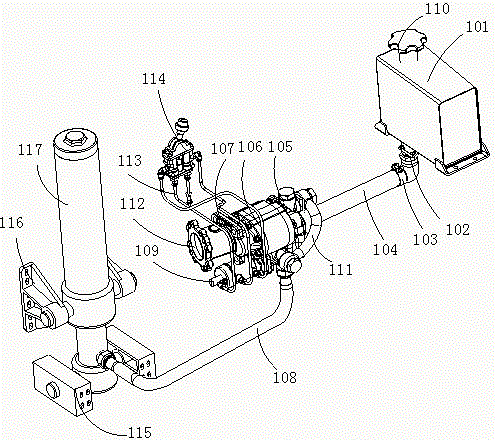 Hydraulic combination system for dumper