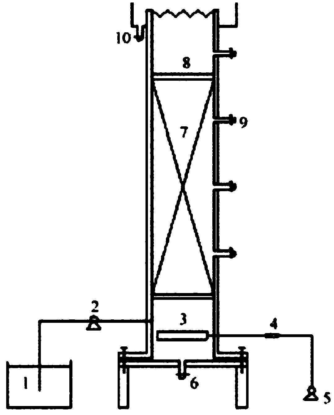 Method for treating sewage with low carbon nitrogen ratio