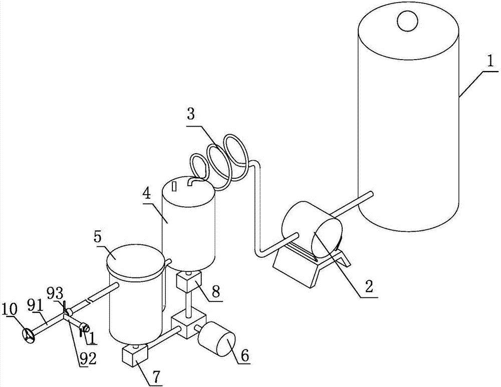 An oil-immersed transformer oil injection device