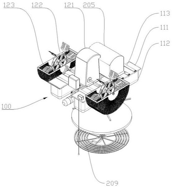 Aeration equipment for large-scale water aquaculture