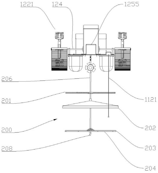 Aeration equipment for large-scale water aquaculture