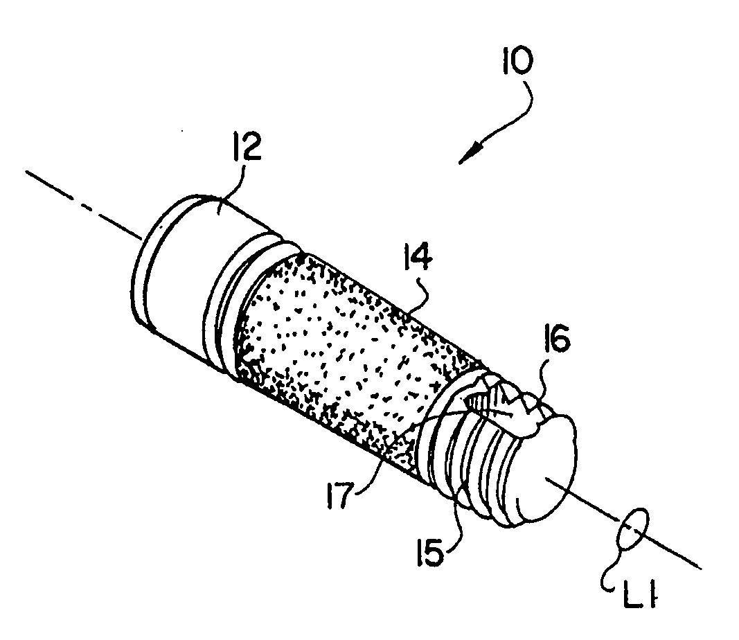 Modular implant with secured porous portion