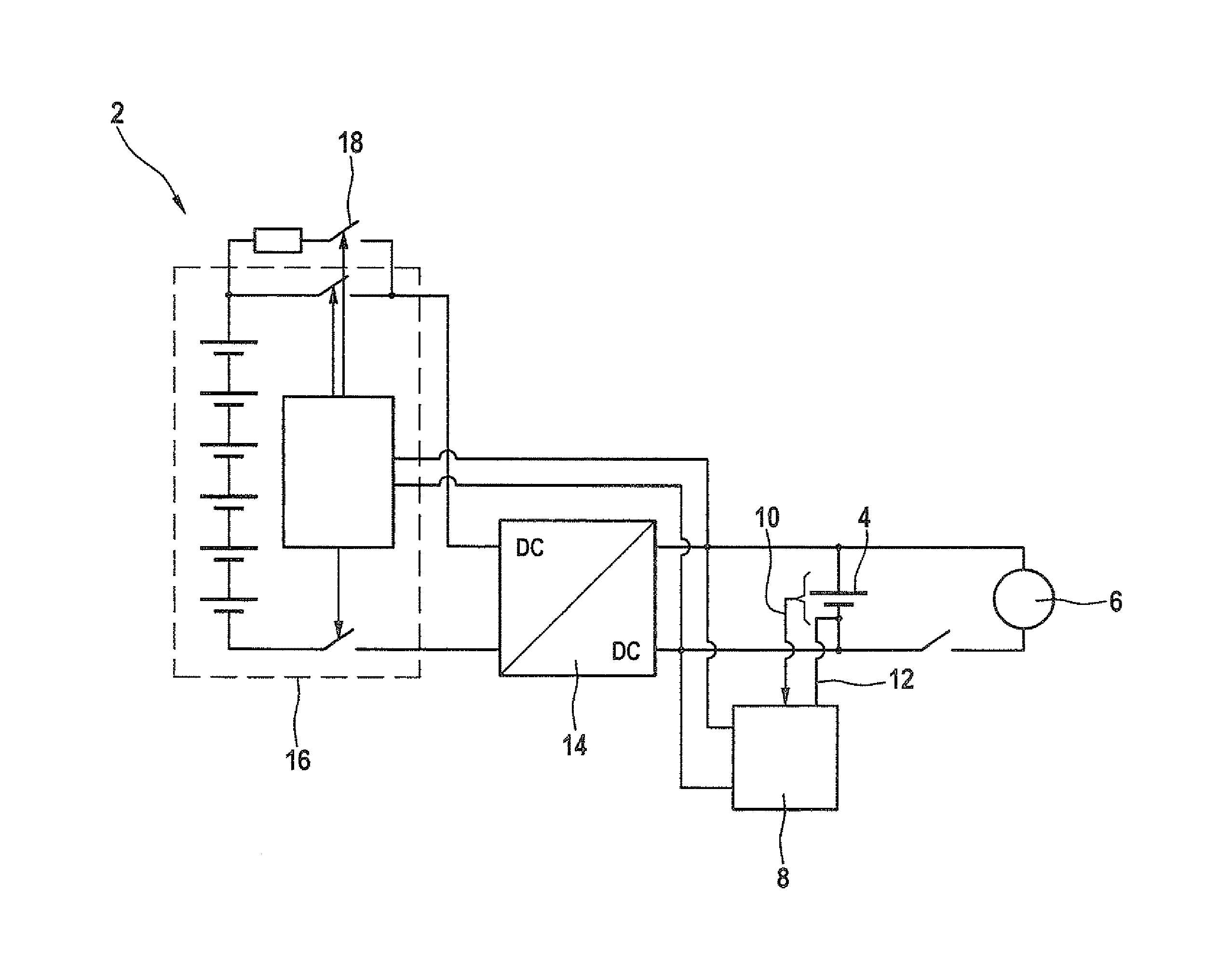 Circuit for operating an auxiliary unit for starting internal combustion engines