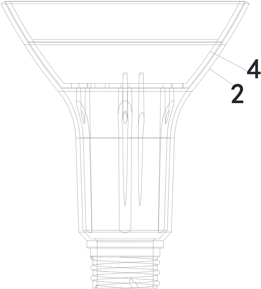Anti-dazzle LED directional lamp based on photo-thermal integrated design and implementation method thereof