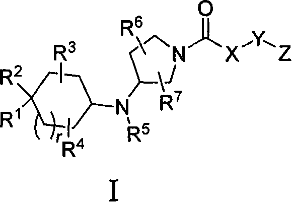 3-cycloalkylaminopyrrolidine derivatives as modulators of chemokine receptors